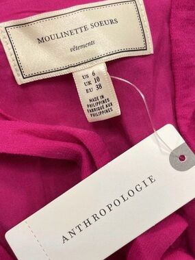 Anthropologie Moulinette Soeurs Pink Dress (NWT)